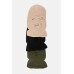 3-Hole Knitted Full Face Cover Ski Mask, Balaclava Mask Warm Knit Full Face Mask in Beige, Black, & Green Color